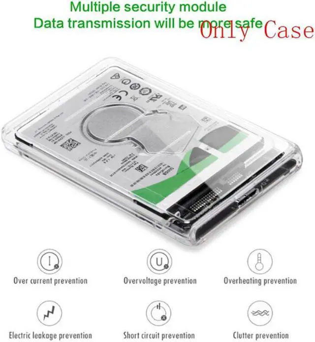 Alt view image 5 of 5 - 2.5" Hard Drive Enclosure SATA USB 3.0 HDD Hard Drive External Enclosure SSD Disk Box Case With LED For Win 2000/xp/7/8/10