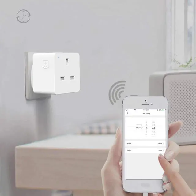 Alt view image 4 of 5 - Smart Power Plug Outlet UK Electric Adapter Socket Voice Wireless Remote Remote Control Timer work with Alexa Google Home