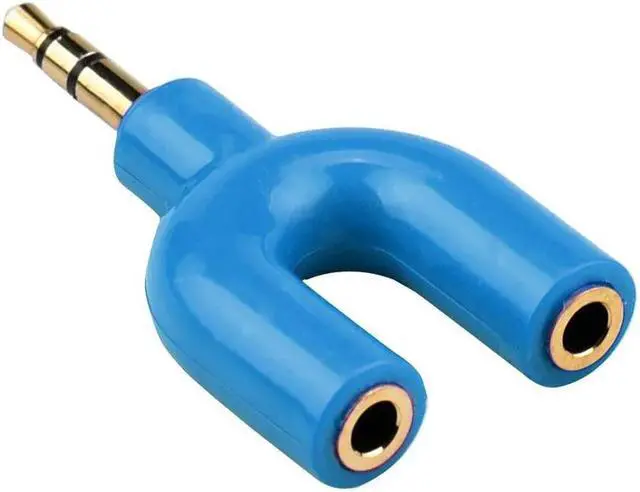 Alt view image 4 of 5 - 3.5 mm Stereo Audio Y-Splitter 2 Female To 1 Male Cable Adapter for Earphone Headphones Mole phone Computer MP3
