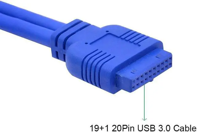 Alt view image 5 of 5 - 20 Pin 2 Port USB 3.0 Front Panel USB3.0 Hub Expansion Cable Adapter Plastic Bracket for PC Desktop 3.5 Inch Floppy Bay