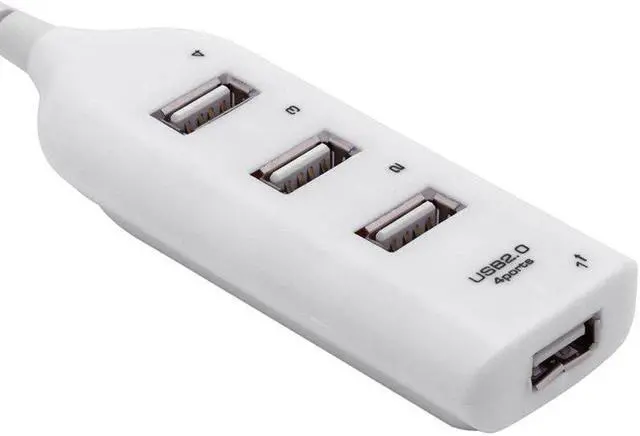 Alt view image 2 of 5 - USB Hub 4 Port USB 2.0 with Cable High Speed Mini Hub Socket Pattern Splitter Cable Adapter for Computer Laptop PC