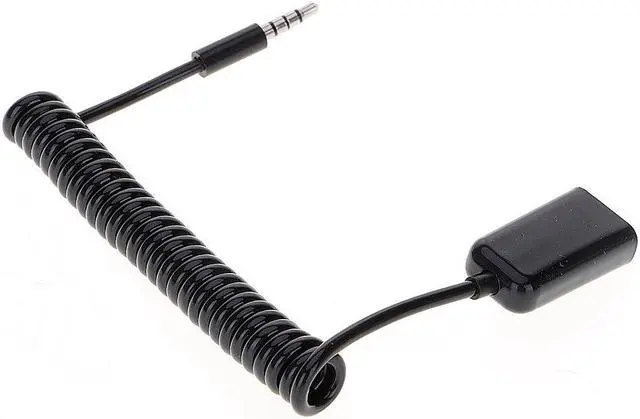 Alt view image 5 of 5 - 3.5mm Male Plug Jack to USB Female Car AUX Audio USB Cable Adapter Spring Cord