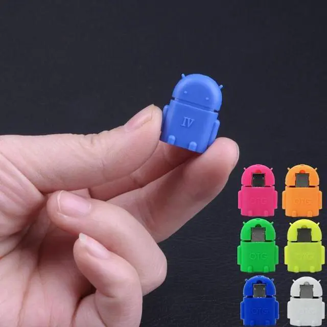 Alt view image 2 of 5 - OTG Robot Conversion Head Usb Tablet Mole Phone U Disk Connection V8 Card Reader Portable Cable USB Adapter TXTB1