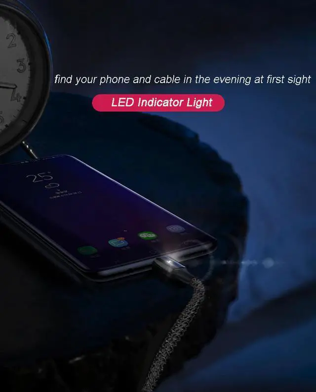 Alt view image 2 of 5 - Type C Cable Fast Charging Led Light Cable Cord for  Galaxy Note 10 S10 Lite A71 A51 S20+ 5G Cavo c Kabel 2meter