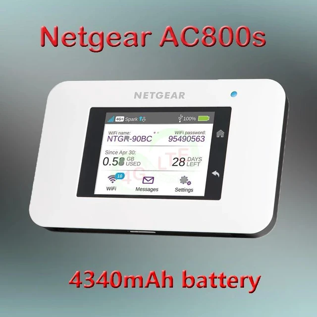 Netgear Router Porteble Portable WiFi Modem Netgear AC800S 4G WiFi Modem - Portable Unlocked ...