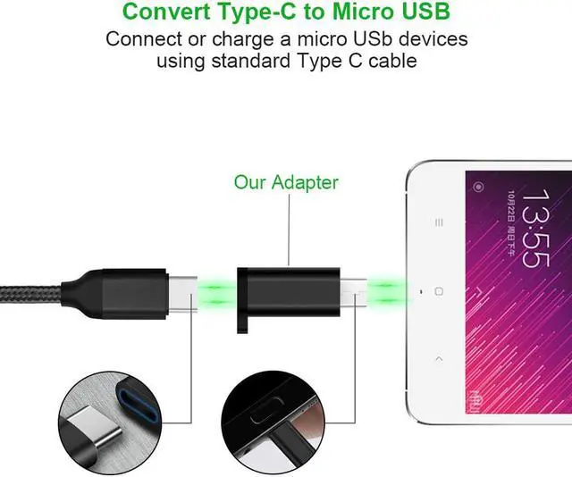 Alt view image 5 of 5 - USB To USB Type C Adapter Phone Cable Adapter usb Connector OTG For     Adapter USB Type C