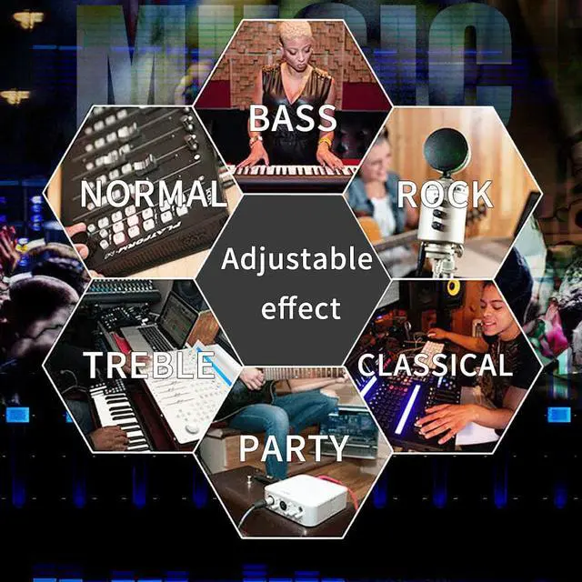 Alt view image 5 of 5 - Bluetooth 5.0 Receiver Audio DAC Converter U-disk Player KTV microphone Optical Coaxial To 3.5mm RCA Aux Music Adapter