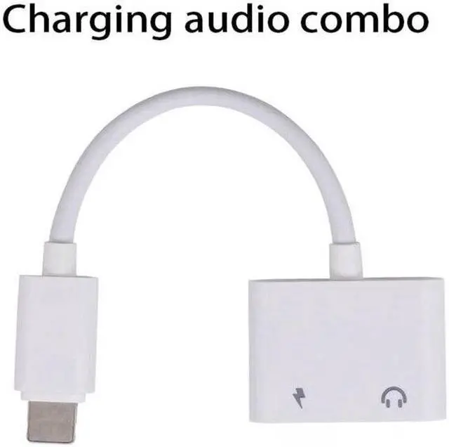 Alt view image 5 of 5 - 2 in 1 Audio Adapter charging Earphone Cable For iphone8/x/plus/ipad Aux Jack headset For Lighting 3.5 mm To Headphone splitter