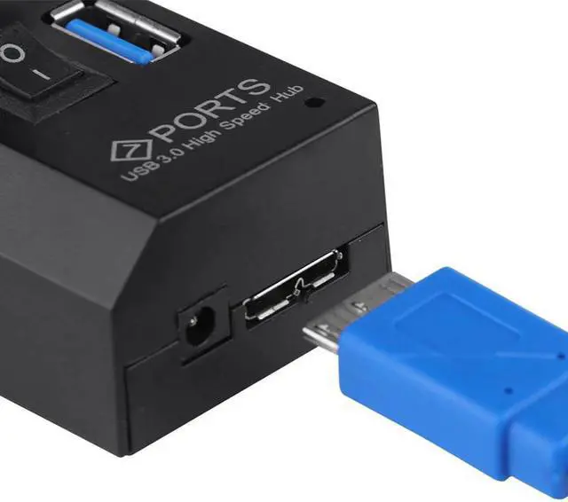 Alt view image 3 of 5 - USB Hub 2.0/3.0 Multi USB Port 7 Ports Hub USB High Speed Hab With on/off Switch USB Splitter For PC Computer Accessories