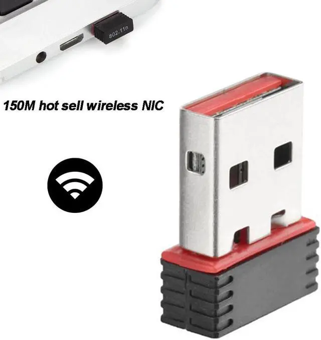Alt view image 3 of 5 - USB WiFi Adapter 150Mbps wi fi Antenna PC mini internet Network Card LAN Dongle Adapter Ethernet Receiver Wi-fi
