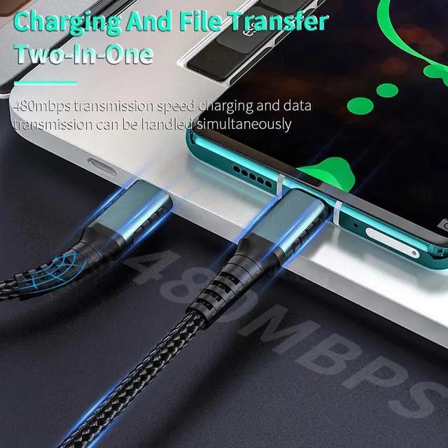 Alt view image 4 of 5 - Type C To Micro Usb Cable Fast Charging For     1M Mole Phone Charging Cable QC3.0  Charger Cord