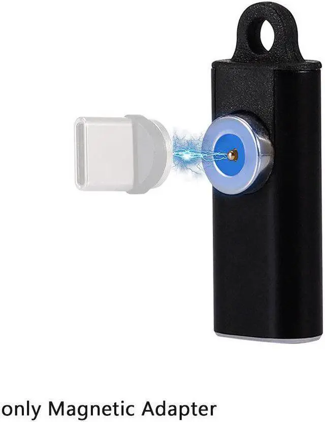 Alt view image 2 of 5 - Portable Magnetic Adapter Fast For Phone 2.4A Current Practical Safe Home Office Micro USB Type C Charging Cable Converter