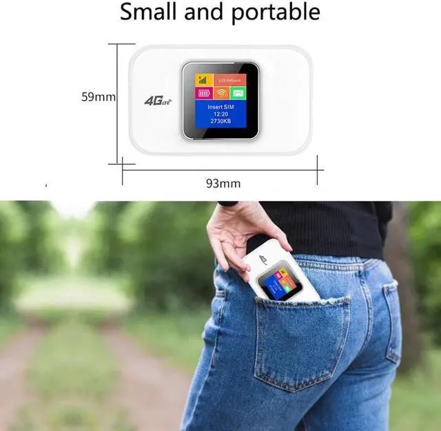 Alt view image 5 of 5 - 4G Wifi Router Mini Router 4G Wireless Portable Pocket WiFi Mobile Hotspot Car Wi-Fi Router