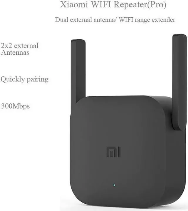 Alt view image 3 of 5 - Mijia 300M WiFi Router Amplifier Pro Network Expander Repeater Power 2.4G Extender Roteador 2 Antenna for Mi Router