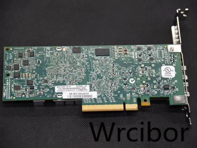 Alt view image 2 of 5 - NC523SFP QLE3242- Dual Port 10GbE 593742-001 593715-001 SFP+ PCI-E NIC Network Adapter 2* 3M SFP+ Cable