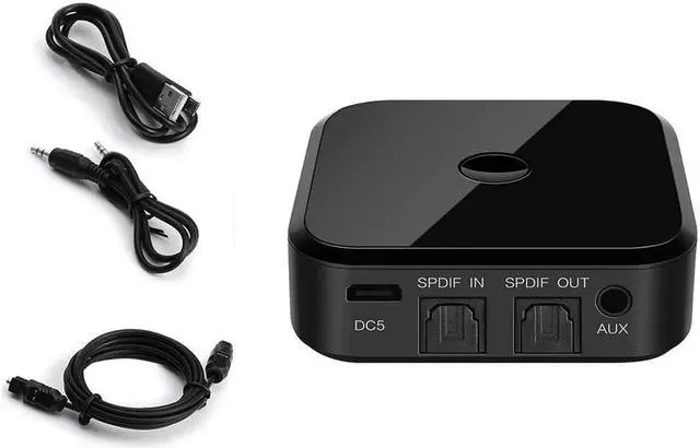 Alt view image 5 of 5 - Bluetooth 5.0 Adapter Wireless Receiver and Transmitter For TV PC Speaker HIFI Audio 3.5mm SPDIF Optical Fiber