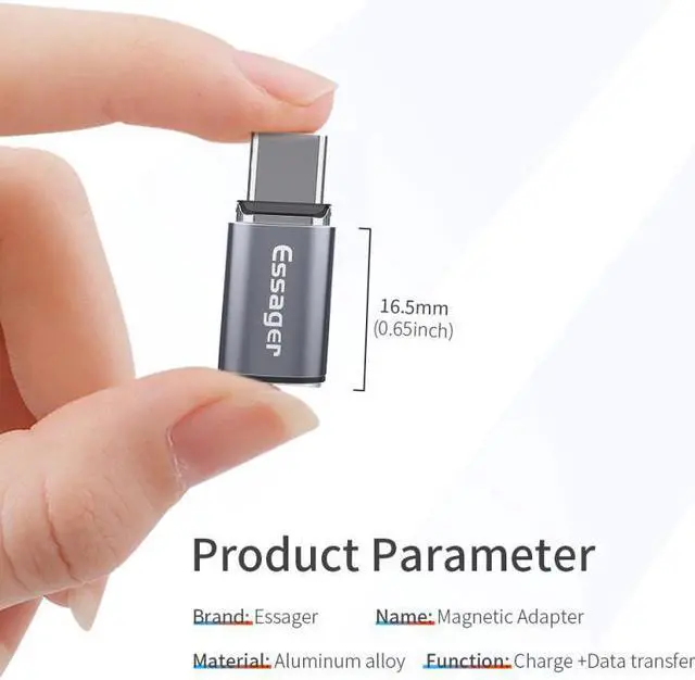 Alt view image 4 of 5 - Adapter USB Type C Micro Charger Cable  Cable Converter Ru ic Aluminum Alloy Charging Cable