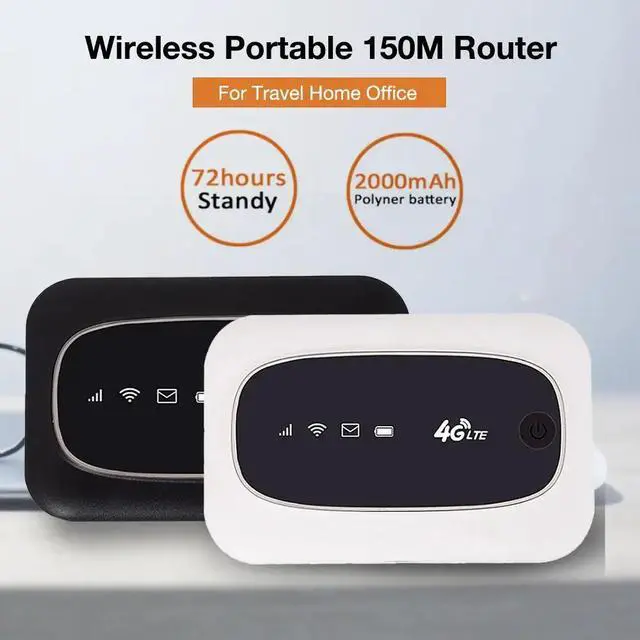 Alt view image 2 of 5 - Portable Router Hotspot WiFi Router Modem Broadband 4G Unlock MiFi LTE CAT4 150M Router For Travel Home Office