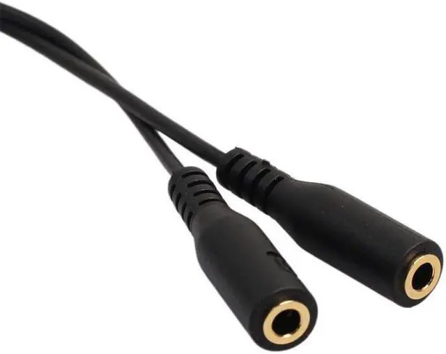 Alt view image 5 of 5 - 3.5mm Audio Splitter Cable For Computer Jack 3.5mm 1 Male To 2 Female Y Splitter Cable Headset Mic Splitter Adapter