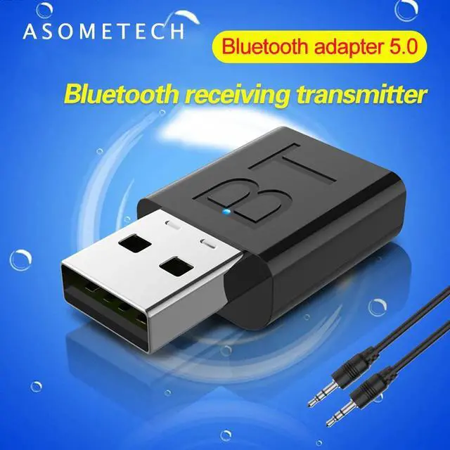 Main image of 5.0 Adapter Transmitter Receiver for Car Headphones TV Audio Wireless Emitter AUX HIFI Stereo USB  Adapter