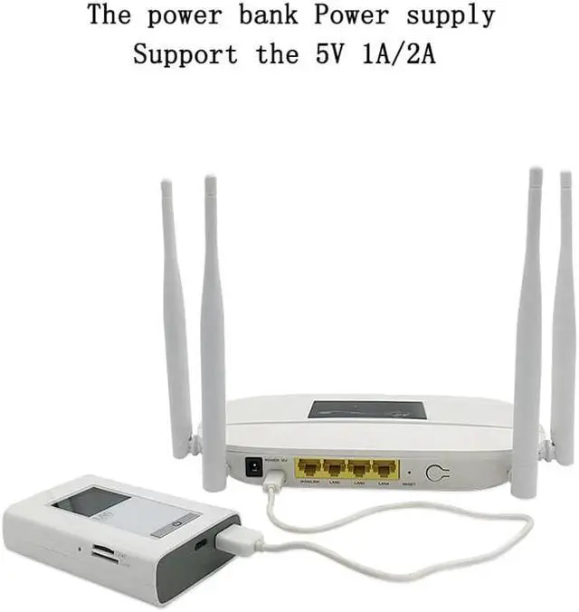 Alt view image 4 of 5 - 4G CPE LTE Wifi Router With Sim slot Mobile Hotspot Mini Modem Wireless Broadband 3G 4G Portable Wi-Fi Router Gateway