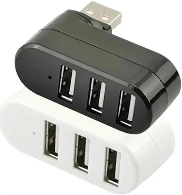 Main image of 3 Port Multi 2.0 USB Hub Mini USB Hub High Speed Rotate Splitter For Laptop PC LX9B