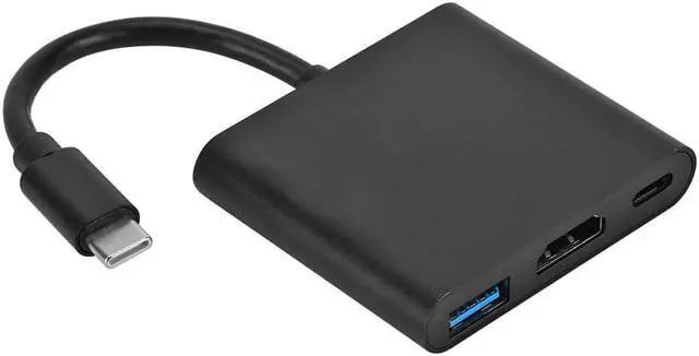 Alt view image 4 of 5 - 3 in 1 Type-C HUB USB 3.0 USB-C Female Converter Small Household Computer Accessories for Laptop Notebook PC