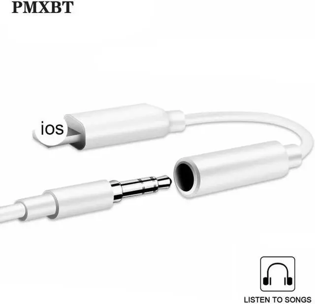 Main image of 3.5mm Jack Audio Cable Adapter for iPhone X XS Max 8 7 Plus  Earphone Aux Splitter Headphone 12 IOS Syetem Converter Accessories