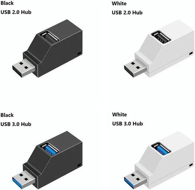 Alt view image 5 of 5 - 1Pc Hot Sale Mini 3 Ports USB 3.0 /2.0 Hub High Speed  Transfer Splitter Box Adapter For PC Laptop MacBook Pro Dropshipping