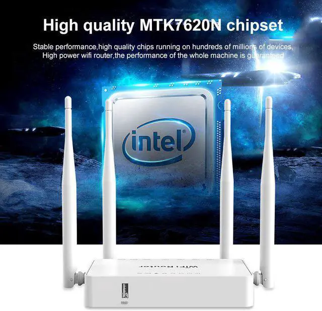 Alt view image 3 of 5 - 300Mbps VPN Wifi Router 5dBi Antennas Support omni II / openWRT for 4G USB Modem 802.11n/b/g Portable Wireless Home Router wi fi