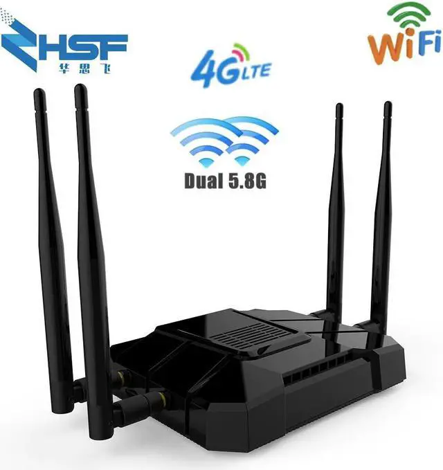Alt view image 4 of 5 - 1200Mbps Wifi 5G Router Wireless Modem 4g With SIM Card Slot 11AC Gigabit External Antenna wi fi Repeater Mesh wi-fi LTE GSM