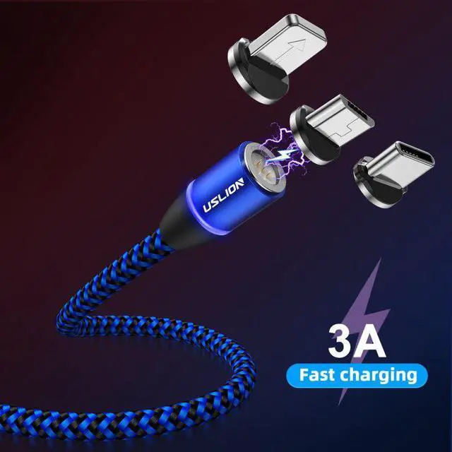 Alt view image 4 of 5 - Magnetic Micro USB Cable For iPhone  Fast Charging Magnet Charger USB Cable Mole Phone Cord Wire