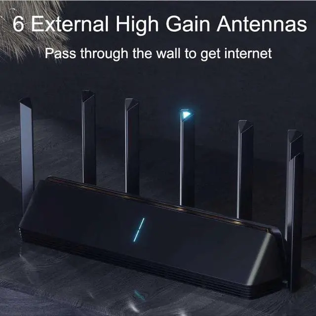 Alt view image 4 of 5 - AX3600  Router Wifi 5G WPA3 600Mb Dual-Band 2976Mbs Gigabit  Router Qualcomm A53 External Signal Amplifier 4g usb modem