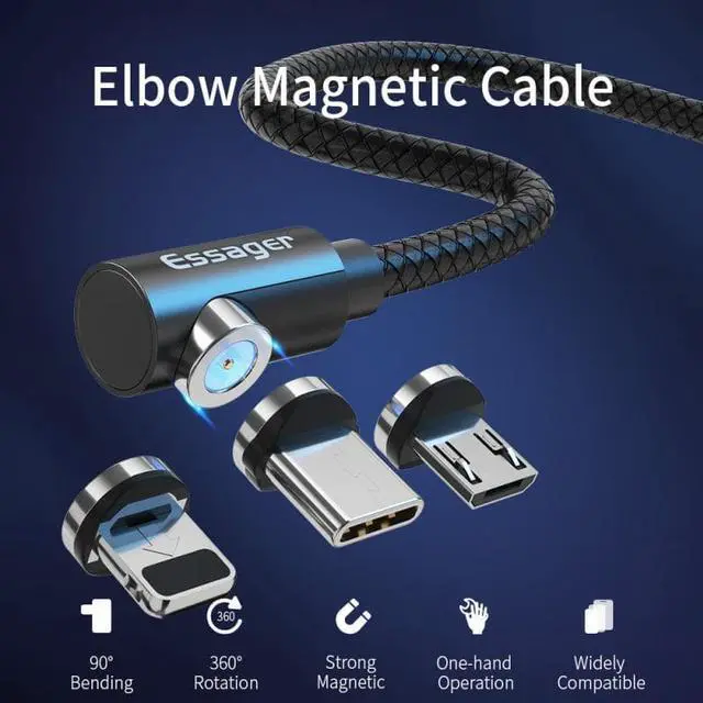 Alt view image 2 of 5 - Magnetic Charger Cable  for Android   Wire Cord Magnet Cable Charger Micro USB CableTXTB1