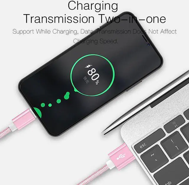 Alt view image 3 of 5 - 0.25m 1m 2m USB C Micro Type C Cable For iPhone X 6 7 8 Plus  S9 S10 Pro   mi 10 Android Charging Kable