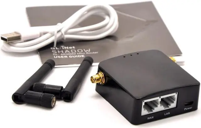 Alt view image 5 of 5 - GL.i GL-AR300M Mini Router Wi-Fi Converter OpenWrt Pre-installed Repeater Bridge 300Mbps High Performance 16MB Nor flash