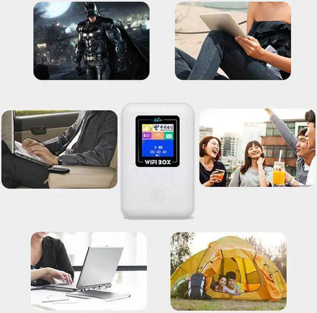 Alt view image 4 of 5 - 4G LTE Pocket Wifi Router Portable Car Mobile Wifi Hotspot Wireless Broadband Unlocked Modem 4G Extender Repeater