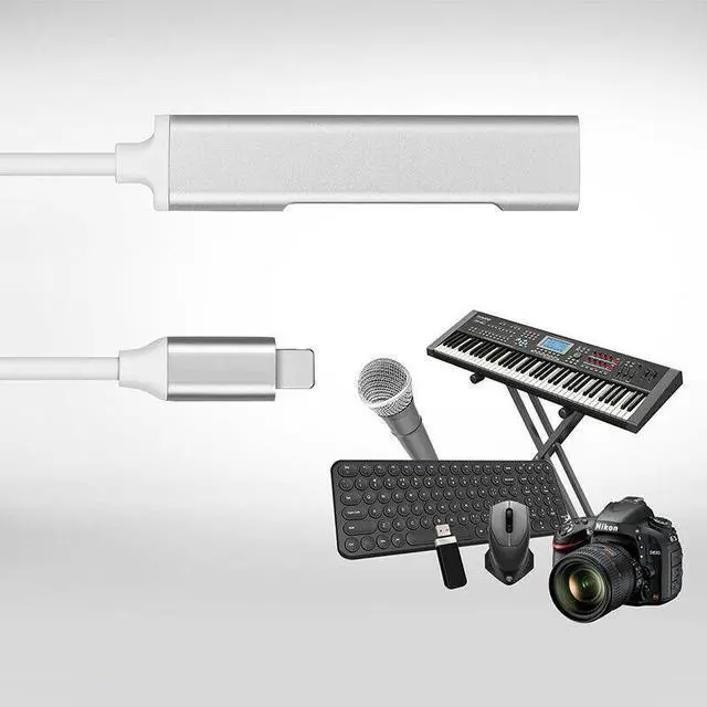 Alt view image 4 of 5 - OTG Adapter Charging-Cable For  OTG Kit Adapter Ipad Converter To Camera Port Adapter Cable For IPhone Fast Delivery