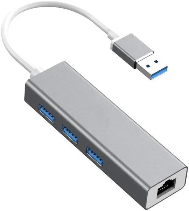 Alt view image 2 of 5 - 4 in 1 Multi USB Hub 3 0 For Laptop PC Computer Accessories Adaptador USB Port Splitter To RJ45 USB 3.0 Hub Adapter Charger