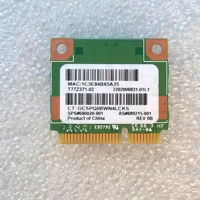 Alt view image 4 of 4 - RT3290 802.11b/g/n 1x1 WiFi and Bluetooth 4.0 combo adapter For Pavilion 14 15 Series,sps 690020-001