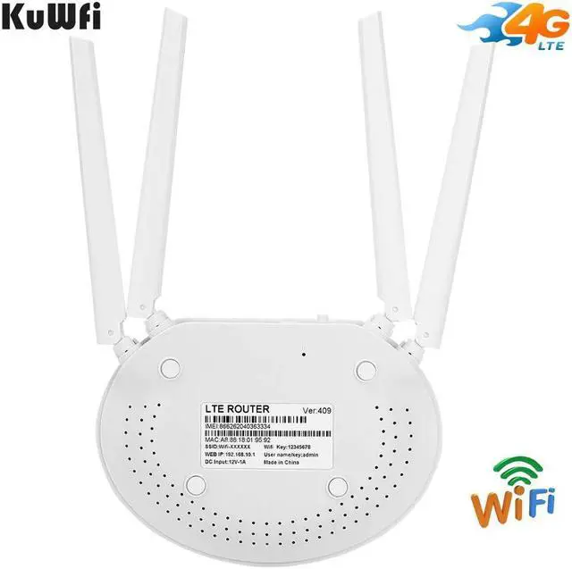 Alt view image 5 of 5 - 4G LTE Router 150Mbps CAT4 Wireless CPE Routers Unlocked Wifi Router 4G LTE FDD/TDD RJ45Ports&Sim Card Slot Up to 32users