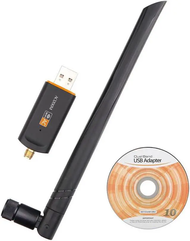 Alt view image 2 of 5 - 3.0 Wifi Adapter 2.4G 5G  Driver Antenna 1200Mbps Wifi  Ethernet Network Card Dual Band wireless Wifi Dongle Receiver