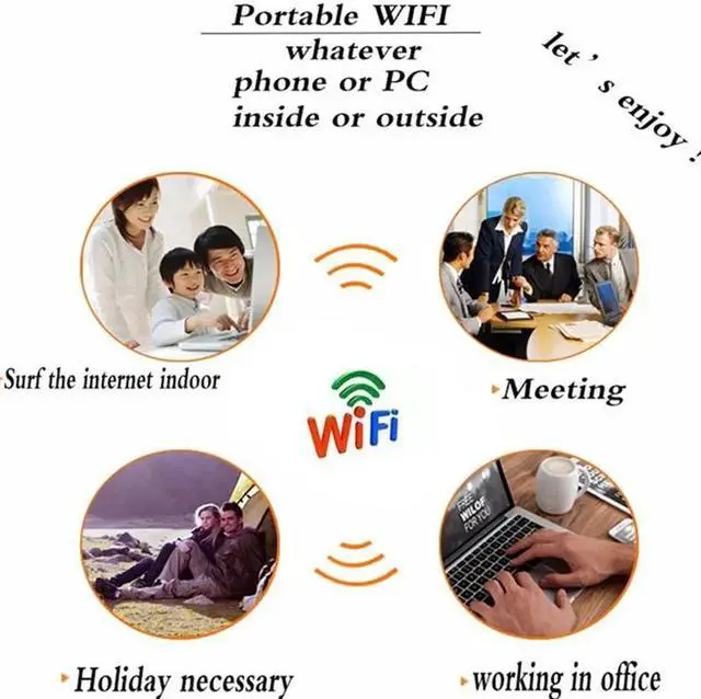 Alt view image 3 of 5 - 4G Lte Pocket Wifi Router Car Mobile Wifi Hotspot Wireless Broadband Mifi Unlocked Modem Router 4G With Sim Card Slot