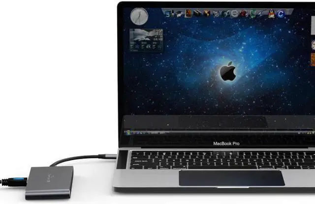 Alt view image 4 of 5 - USB 3.0 HUB ype C 3.1 Splitter Port USB C HUB to Adapter for MacBook Pro Laptop docking station SSD case Enclosure NGFF