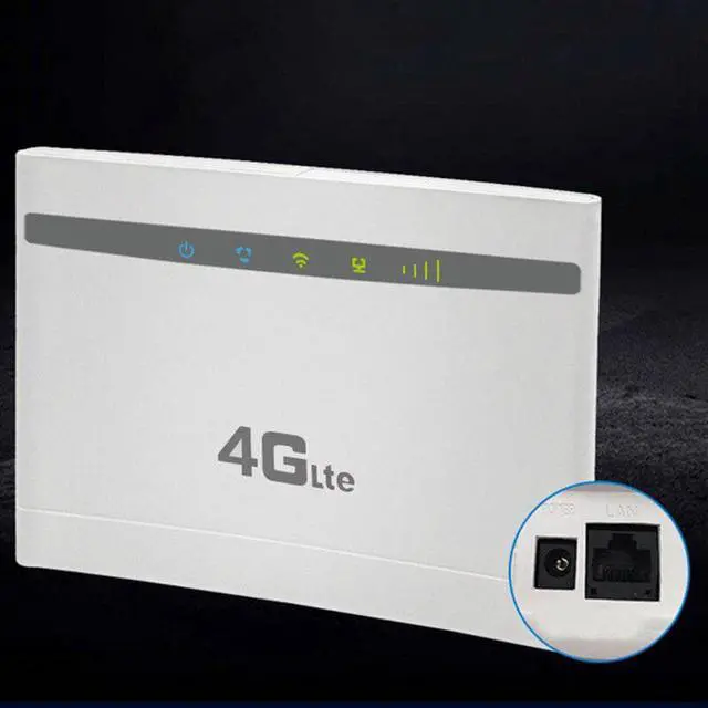 Alt view image 5 of 5 - 4G Router 300Mbps Wifi Router 4G LTE CPE Wifi Router with LAN Port Support SIM Card Slot Wireless WiFi Router