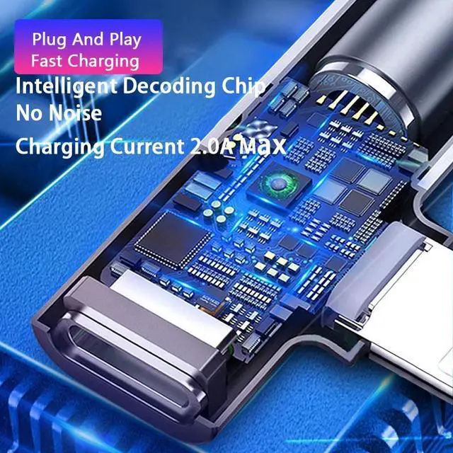 Alt view image 5 of 5 - For Lightning To 3.5mm Jack Adapter 2 in 1 Headphone Audio Music Play And Charger For  iPhone X 7 8 Plus Aux Cable Splitter