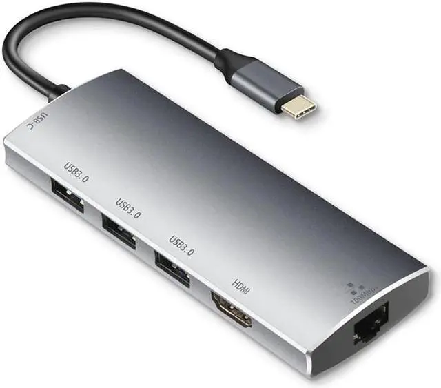 Main image of C Hub for Mac Book Pro/Air, iPad Pro 6IN1 C Hub with Ethernet(1Gbps), 4K C Power Delivery, 3 3.0 Hub