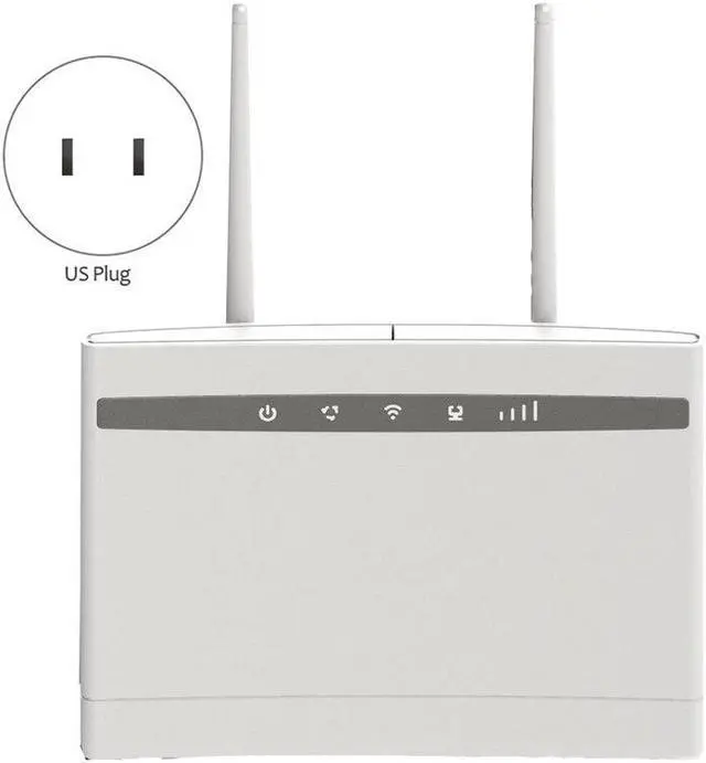 Alt view image 2 of 5 - 4G Router 300Mbps Wifi Router 4G LTE CPE Wifi Router with LAN Port Support SIM Card Slot Wireless WiFi Router