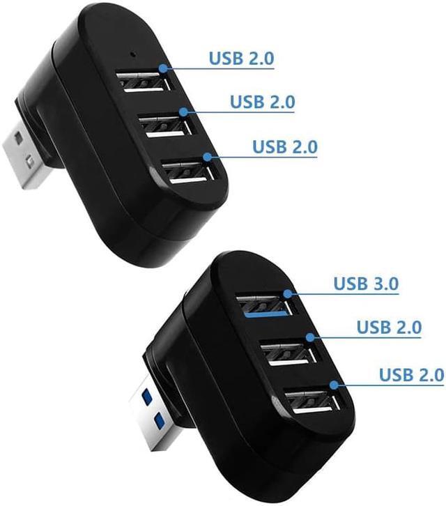 Alt view image 4 of 5 - 3 Port Multi 2.0/3.0 USB Hub Mini USB Hub High Speed Rotate Splitter Adapter For Laptop Notebook For PC Computer accessories
