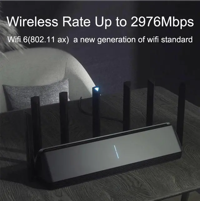 Alt view image 2 of 5 - AX3600  Router Wifi 5G WPA3 600Mb Dual-Band 2976Mbs Gigabit  Router Qualcomm A53 External Signal Amplifier 4g usb modem